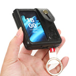 Custodia per telefono posteriore in pelle con cinturino, For OPPO Find N2 Flip