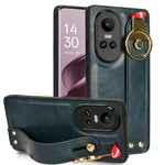 Custodia per telefono posteriore in pelle con cinturino, For OPPO Reno10 /10 Pro 5G Global, For OPPO A78 4G, For OPPO K11X 5G, For OPPO Find X8 Pro