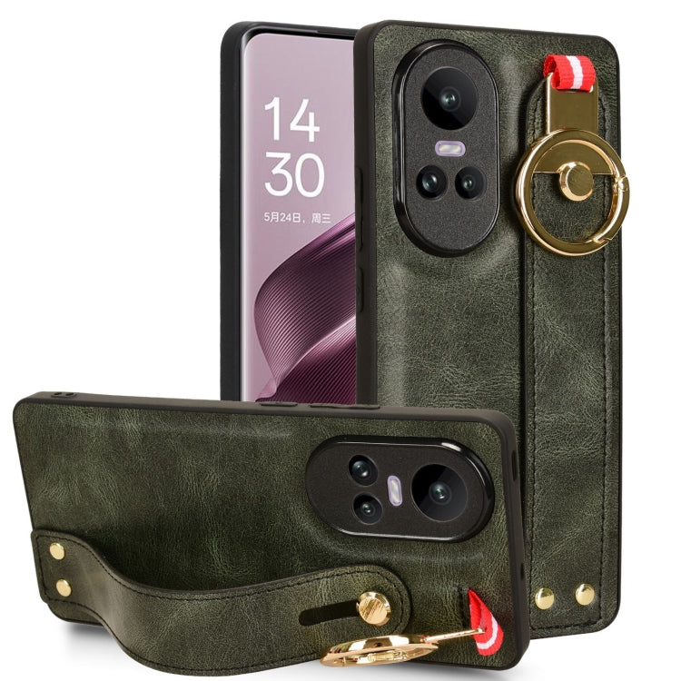Custodia per telefono posteriore in pelle con cinturino, For OPPO Reno10 /10 Pro 5G Global, For OPPO A78 4G, For OPPO K11X 5G, For OPPO Find X8 Pro