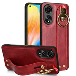 Custodia per telefono posteriore in pelle con cinturino, For OPPO Reno10 /10 Pro 5G Global, For OPPO A78 4G, For OPPO K11X 5G, For OPPO Find X8 Pro