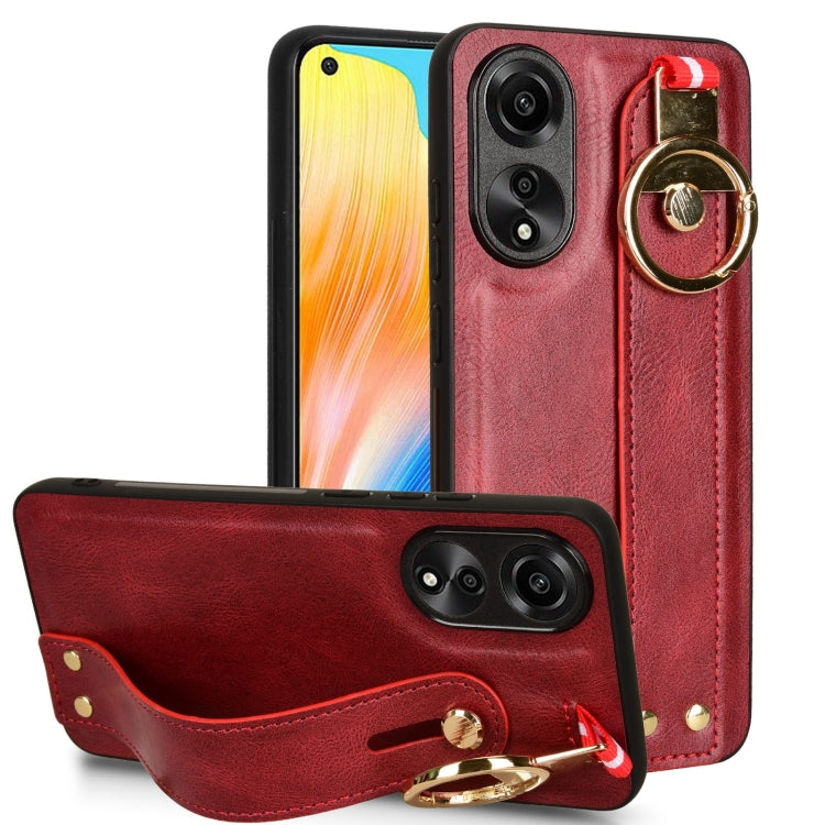 Custodia per telefono posteriore in pelle con cinturino, For OPPO Reno10 /10 Pro 5G Global, For OPPO A78 4G, For OPPO K11X 5G, For OPPO Find X8 Pro