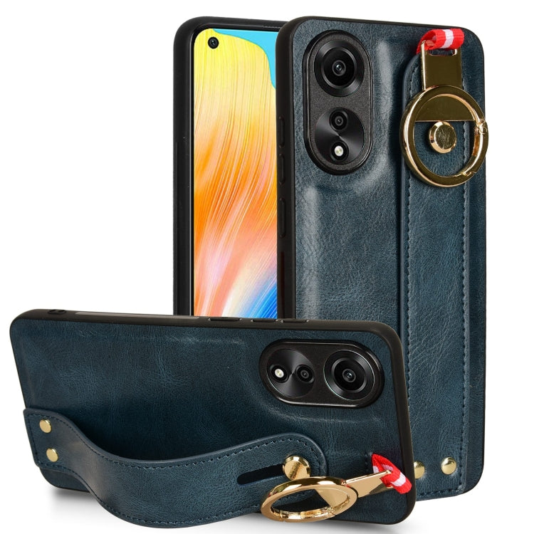Custodia per telefono posteriore in pelle con cinturino, For OPPO Reno10 /10 Pro 5G Global, For OPPO A78 4G, For OPPO K11X 5G, For OPPO Find X8 Pro