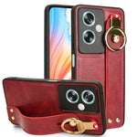 Custodia per telefono posteriore in pelle con cinturino, For OPPO Reno11 Pro, For OPPO Find X7 Ultra, For OPPO A79 5G Global / A2, For OPPO K11 5G