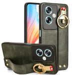 Custodia per telefono posteriore in pelle con cinturino, For OPPO Reno11 Pro, For OPPO Find X7 Ultra, For OPPO A79 5G Global / A2, For OPPO K11 5G