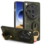 Custodia per telefono posteriore in pelle con cinturino, For OPPO Reno11 Pro, For OPPO Find X7 Ultra, For OPPO A79 5G Global / A2, For OPPO K11 5G