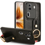Custodia per telefono posteriore in pelle con cinturino, For OPPO Reno11 Pro, For OPPO Find X7 Ultra, For OPPO A79 5G Global / A2, For OPPO K11 5G