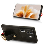 Custodia per telefono posteriore in pelle con cinturino, For OPPO Reno11 Pro, For OPPO Find X7 Ultra, For OPPO A79 5G Global / A2, For OPPO K11 5G