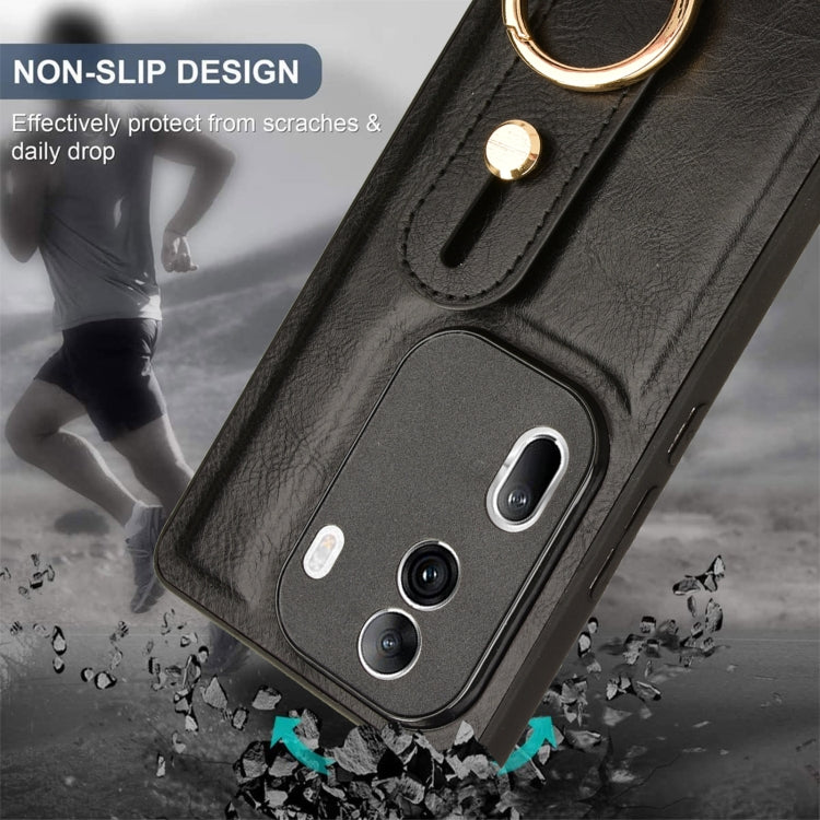 Custodia per telefono posteriore in pelle con cinturino, For OPPO Reno11 Pro, For OPPO Find X7 Ultra, For OPPO A79 5G Global / A2, For OPPO K11 5G