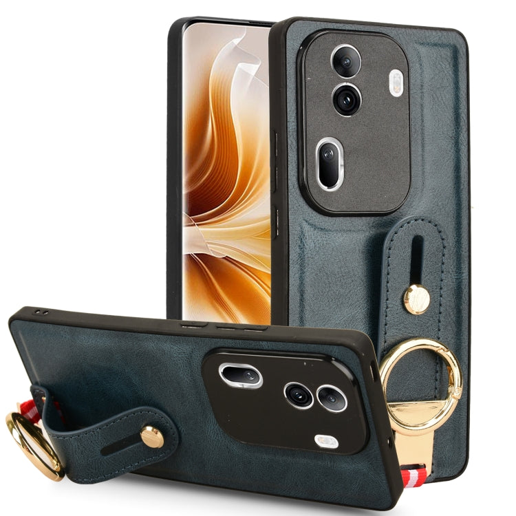 Custodia per telefono posteriore in pelle con cinturino, For OPPO Reno11 Pro, For OPPO Find X7 Ultra, For OPPO A79 5G Global / A2, For OPPO K11 5G