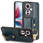 Custodia per telefono posteriore in pelle con cinturino, For OPPO Reno12 F 5G, For OPPO A3 Pro India, For OPPO Reno11 PJH110, For OPPO Reno12 Pro 5G Global