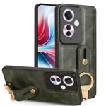 Custodia per telefono posteriore in pelle con cinturino, For OPPO Reno12 F 5G, For OPPO A3 Pro India, For OPPO Reno11 PJH110, For OPPO Reno12 Pro 5G Global