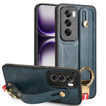 Custodia per telefono posteriore in pelle con cinturino, For OPPO Reno12 5G Global, For OPPO Reno11 F / F25 Pro, For OPPO Find X7, For OPPO Reno11 5G Global