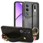 Custodia per telefono posteriore in pelle con cinturino, For OPPO Reno12 F 5G, For OPPO A3 Pro India, For OPPO Reno11 PJH110, For OPPO Reno12 Pro 5G Global