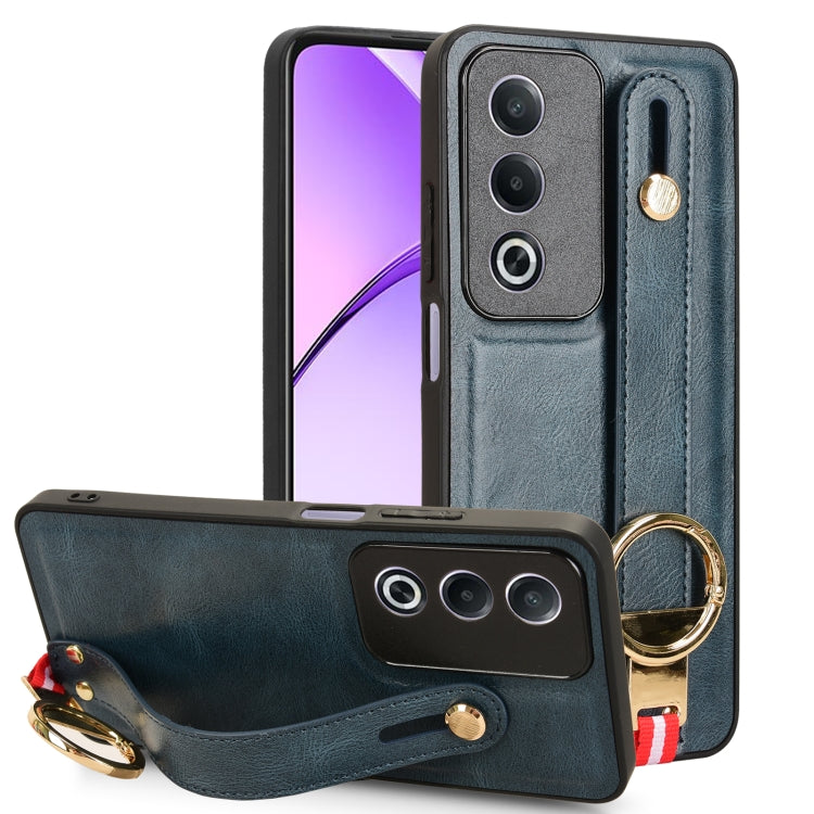 Custodia per telefono posteriore in pelle con cinturino, For OPPO Reno12 F 5G, For OPPO A3 Pro India, For OPPO Reno11 PJH110, For OPPO Reno12 Pro 5G Global