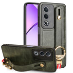 Custodia per telefono posteriore in pelle con cinturino, For OPPO Reno12 F 5G, For OPPO A3 Pro India, For OPPO Reno11 PJH110, For OPPO Reno12 Pro 5G Global