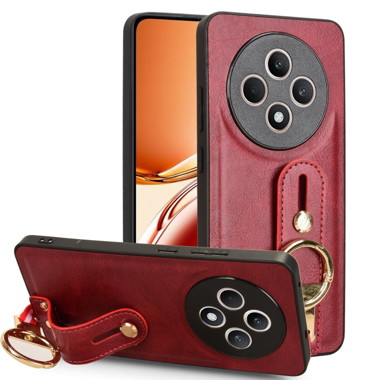 Custodia per telefono posteriore in pelle con cinturino, For OPPO Reno12 F 5G, For OPPO A3 Pro India, For OPPO Reno11 PJH110, For OPPO Reno12 Pro 5G Global