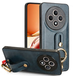 Custodia per telefono posteriore in pelle con cinturino, For OPPO Reno12 F 5G, For OPPO A3 Pro India, For OPPO Reno11 PJH110, For OPPO Reno12 Pro 5G Global