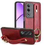 Custodia per telefono posteriore in pelle con cinturino, For OPPO Reno13 F 5G, For OPPO Find X8, For OPPO K12x 5G / A3 Pro Global, For OPPO A3x 5G