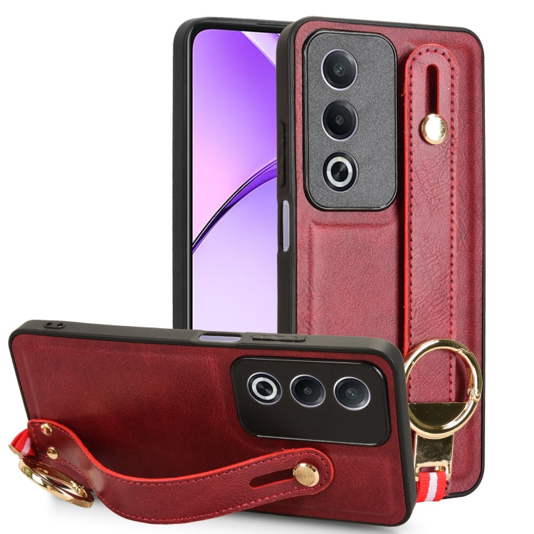 Custodia per telefono posteriore in pelle con cinturino, For OPPO Reno13 F 5G, For OPPO Find X8, For OPPO K12x 5G / A3 Pro Global, For OPPO A3x 5G