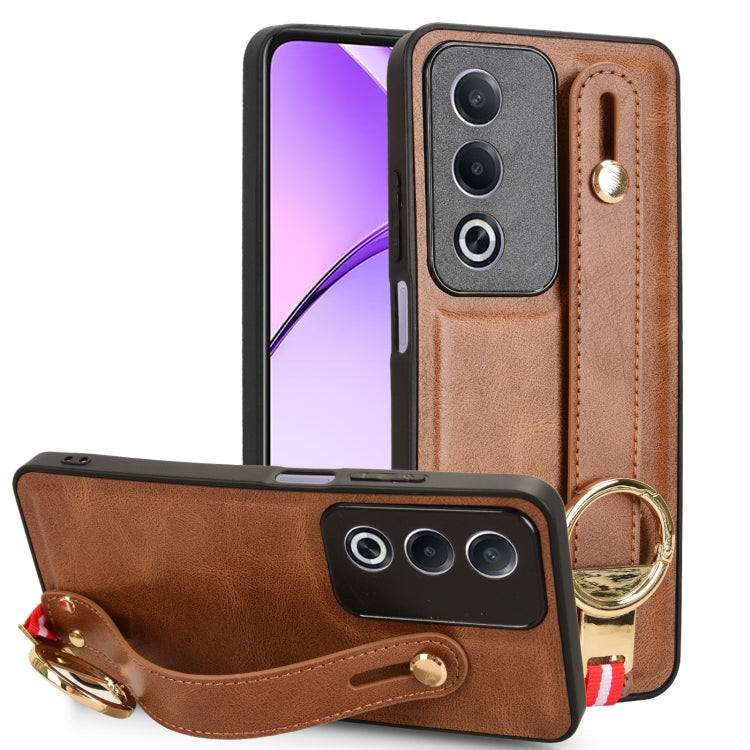 Custodia per telefono posteriore in pelle con cinturino, For OPPO Reno13 F 5G, For OPPO Find X8, For OPPO K12x 5G / A3 Pro Global, For OPPO A3x 5G