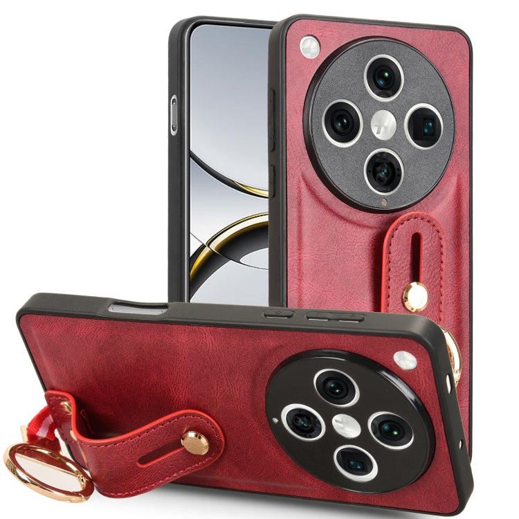 Custodia per telefono posteriore in pelle con cinturino, For OPPO Reno10 /10 Pro 5G Global, For OPPO A78 4G, For OPPO K11X 5G, For OPPO Find X8 Pro