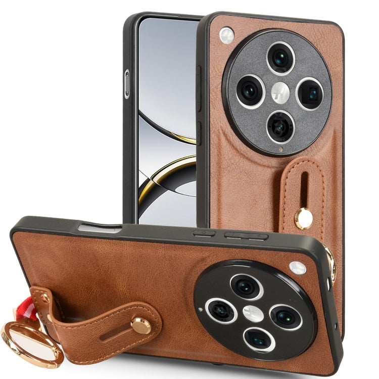 Custodia per telefono posteriore in pelle con cinturino, For OPPO Reno10 /10 Pro 5G Global, For OPPO A78 4G, For OPPO K11X 5G, For OPPO Find X8 Pro