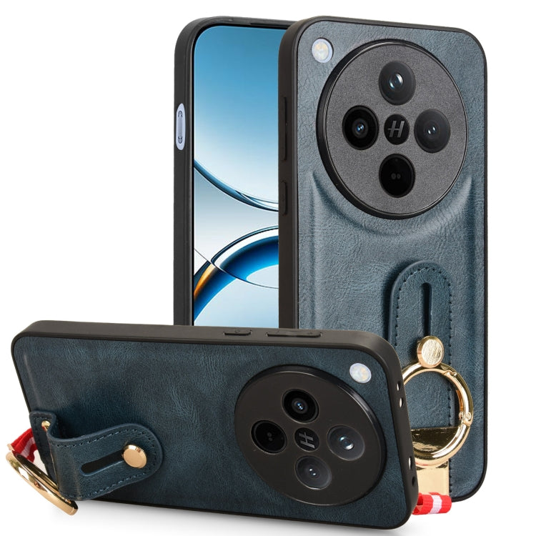 Custodia per telefono posteriore in pelle con cinturino, For OPPO Reno13 F 5G, For OPPO Find X8, For OPPO K12x 5G / A3 Pro Global, For OPPO A3x 5G