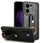 Custodia per telefono posteriore in pelle con cinturino, For OPPO Reno13 F 5G, For OPPO Find X8, For OPPO K12x 5G / A3 Pro Global, For OPPO A3x 5G