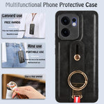Custodia per telefono posteriore in pelle con cinturino, For OPPO Reno13 F 5G, For OPPO Find X8, For OPPO K12x 5G / A3 Pro Global, For OPPO A3x 5G