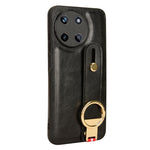 Custodia per telefono posteriore in pelle con cinturino, For Realme 11 4G Global, For Realme 11 5G Global, For Realme C53 4G / Narzo N53, For Realme 11 Pro / 11 Pro+