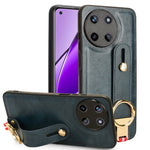 Custodia per telefono posteriore in pelle con cinturino, For Realme 11 4G Global, For Realme 11 5G Global, For Realme C53 4G / Narzo N53, For Realme 11 Pro / 11 Pro+