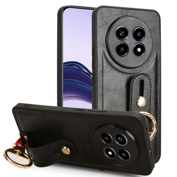 Custodia per telefono posteriore in pelle con cinturino, For Realme C75, For Realme 13 Pro 5G, For Realme C63 4G / C61 4G, For Realme Narzo N63 4G