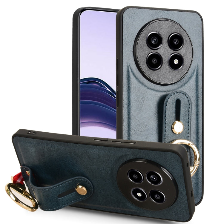 Custodia per telefono posteriore in pelle con cinturino, For Realme C75, For Realme 13 Pro 5G, For Realme C63 4G / C61 4G, For Realme Narzo N63 4G