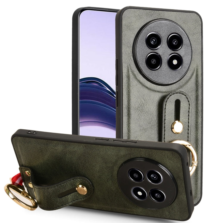 Custodia per telefono posteriore in pelle con cinturino, For Realme C75, For Realme 13 Pro 5G, For Realme C63 4G / C61 4G, For Realme Narzo N63 4G