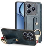 Custodia per telefono posteriore in pelle con cinturino, For Realme C75, For Realme 13 Pro 5G, For Realme C63 4G / C61 4G, For Realme Narzo N63 4G