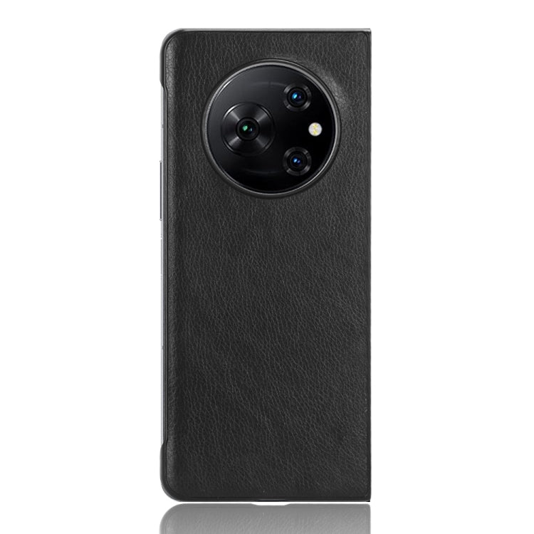 Cassa del telefono della copertura posteriore di struttura del litchi, For Tecno Phantom V Fold