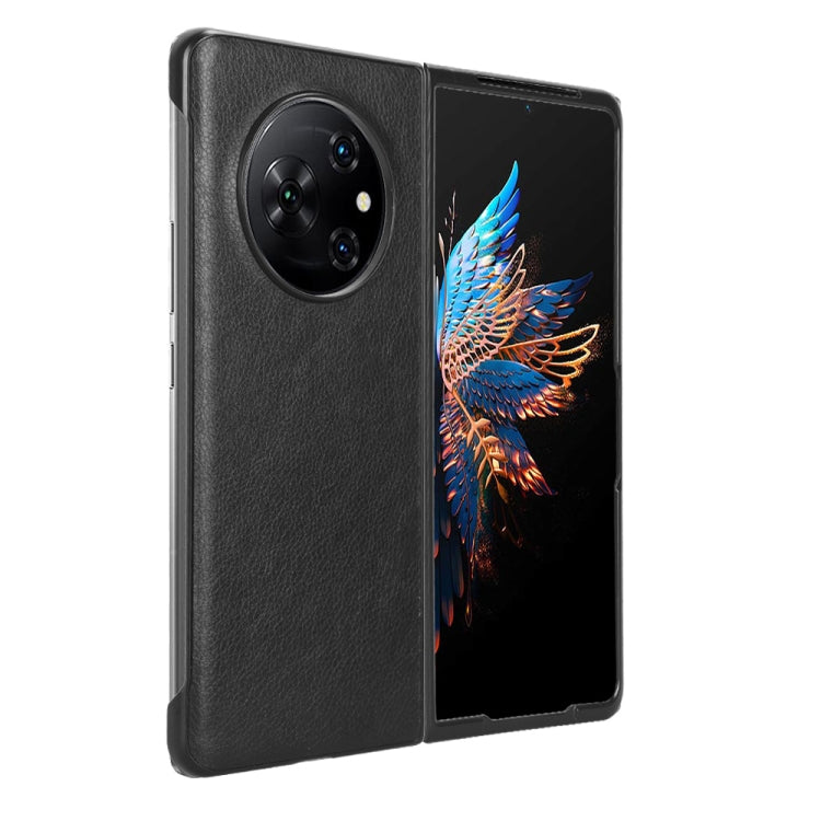 Cassa del telefono della copertura posteriore di struttura del litchi, For Tecno Phantom V Fold