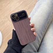 Custodia TPU a grana di legno per iPhone
