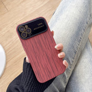 Custodia TPU a grana di legno per iPhone
