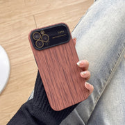 Custodia TPU a grana di legno per iPhone