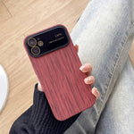 Custodia TPU effetto legno per iPhone compatibili