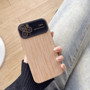 Custodia TPU a grana di legno per iPhone