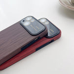 Custodia TPU effetto legno per iPhone compatibili