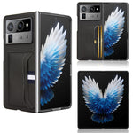 Litchi Texture Slot per schede Cover posteriore Custodia per telefono, For Tecno Phantom V Flip2, For Tecno Phantom V Fold2, For Tecno Phantom V Fold