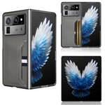 Litchi Texture Slot per schede Cover posteriore Custodia per telefono, For Tecno Phantom V Flip2, For Tecno Phantom V Fold2, For Tecno Phantom V Fold