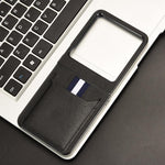 Litchi Texture Slot per schede Cover posteriore Custodia per telefono, For Tecno Phantom V Flip2, For Tecno Phantom V Fold2, For Tecno Phantom V Fold