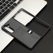 Custodia Litchi con slot carte per Samsung Galaxy Z Fold5