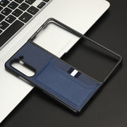 Custodia Litchi con slot carte per Samsung Galaxy Z Fold5