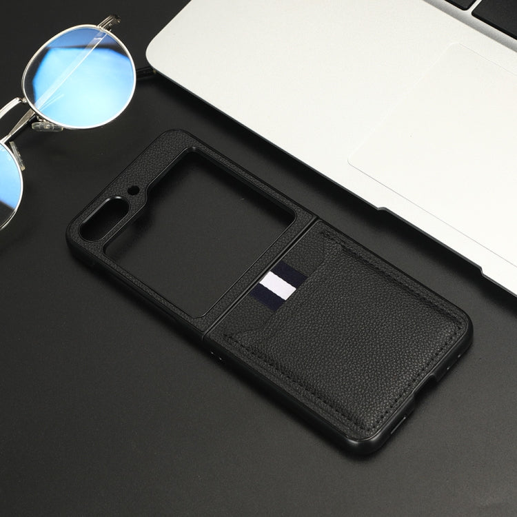 Custodia Litchi con slot carte per Samsung Galaxy Z Fold5