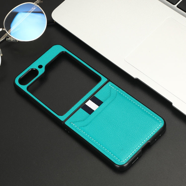 Custodia Litchi con slot carte per Samsung Galaxy Z Fold5